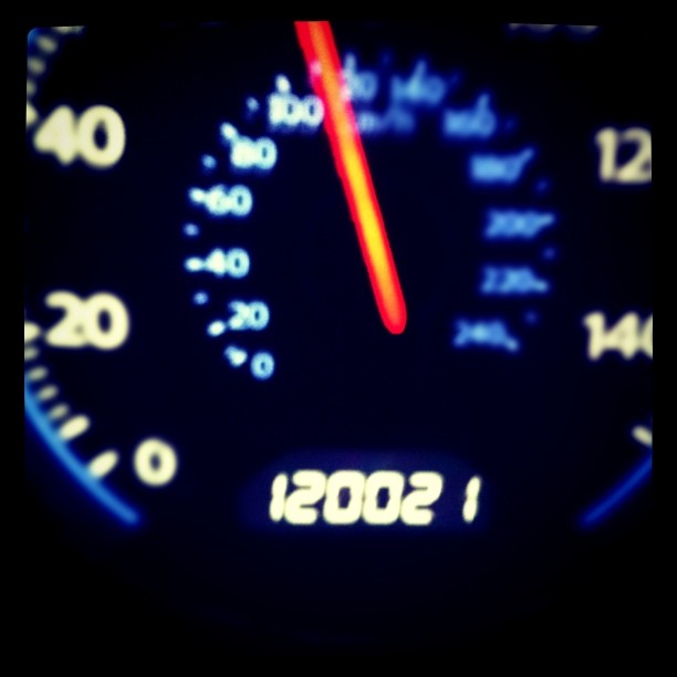 Palindrome 120021 in an odometer